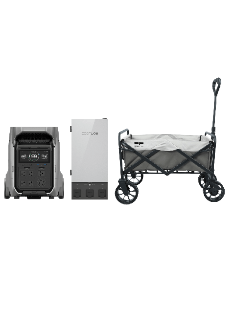 EcoFlow DELTA Pro 3 + Smart Home Panel 2 + Folding Wagon Cart Free shipping